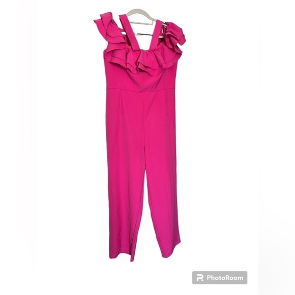 True Decadence petite hot pink jumpsuit - Picture 4 of 8
